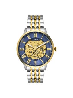 Timex - Blue Round Dial Analog Automatic Mens Watch - Tweg23505 (M)