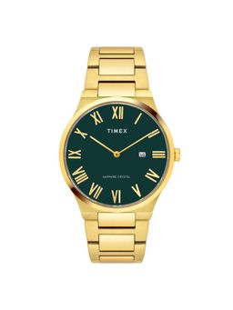 Timex - Green Round Dial Analog Mens Watch - Tweg23608 (M)