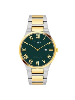 Timex - Green Round Dial Analog Mens Watch - Tweg23609 (M)