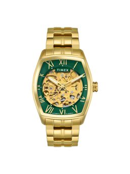 Timex - Green Tonneau Dial Analog Automatic Mens Watch - Tweg25904 (M)