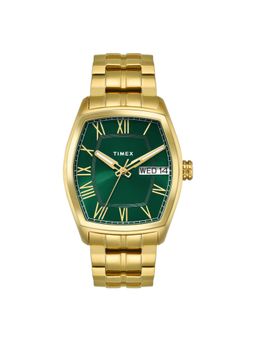 Timex - Green Tonneau Dial Analog Mens Watch - Tweg25905 (M)
