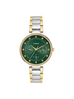 Timex - Green Round Dial Analog Womens Watch - Twel18710 (M)