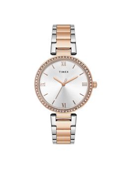 Timex - White Round Dial Analog Womens Watch - Twel18714 (M)