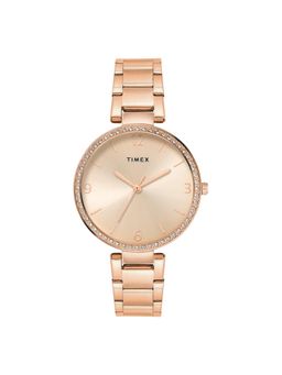 Timex - Trendline Round 21mm Rose Gold Dial Analog Women Watch - TWEL18718