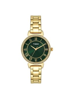 Timex - Green Round Dial Analog Womens Watch - Twel223Smu03 (M)