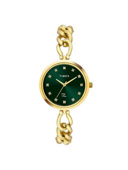 Timex - Fria Round 21mm Green Dial Analog Women Watch - TWEL23801