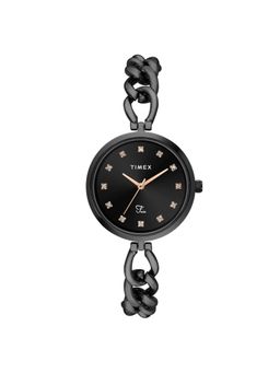 Timex - Fria Round 30mm Black Dial Analog Women Watch - TWEL23804