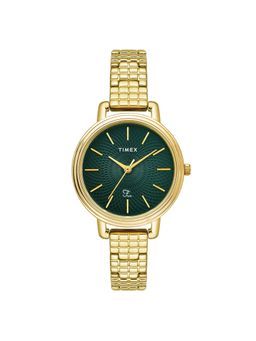 Timex - Fria Green Round Dial Analog Womens Watch - Twel23900 (M)