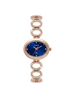 Timex - Fria Blue Oval Dial Analog Womens Watch - Twel24003 (M)