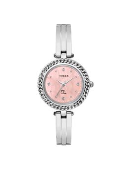 Timex - Fria Pink Round Dial Analog Womens Watch - Twel24100 (M)