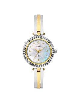 Timex - Fria Gold Round Dial Analog Womens Watch - Twel24101 (M)