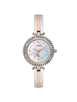 Timex - Fria Round 21mm White Dial Analog Women Watch - TWEL24102