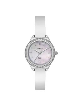 Timex - Fria Silver Round Dial Analog Womens Watch - Twel24200 (M)