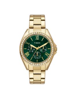 Timex - Green Round Dial Analog Womens Watch - Twel253Smu02 (M)