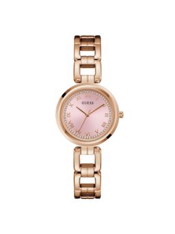 Guess - Pink Round Dial Analog Womens Watch - U1387L8M (M)