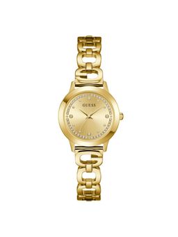 Guess - Champagne Round Dial Analog Womens Beige Watch - U1457L2M (M)