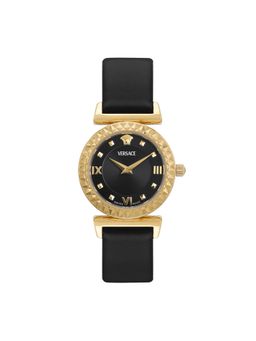 VERSACE - Vegfa Mini Vanity Mm 27 Black Dial Women Analog Watch- Vegfa0125 (M)
