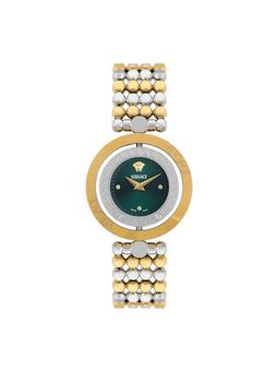 VERSACE - Vehfa Eon Restyling 33.6 Mm Green Dial Women Analog Watch- Vehfa0525 (M)