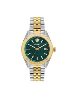 VERSACE - Vekha Athletics 3 Hands 41 Mm Green Dial Men Analog Watch- Vekha0525 (M)