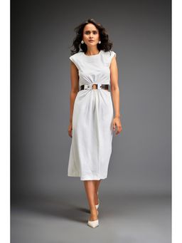 Deepika Arora - White Solid Mini Dress