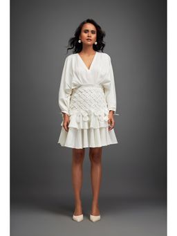 Deepika Arora - White Mini Dress