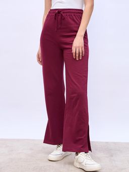 Styli - Women Hem Slit High Waist Elasticated Band Pant