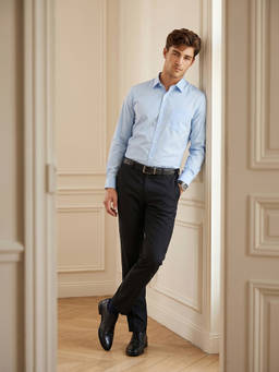 Peter England - Men Blue Slim Fit Formal Shirt