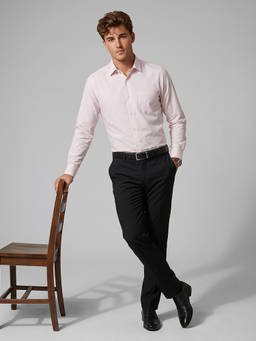 Peter England - Men Pink Regular Fit Formal Shirt