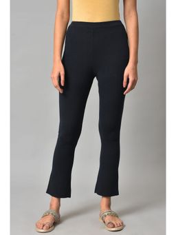 W - Blue Solid Pants