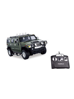 Playzu - Hummer H2 -Army Green RC Car Army Green (Set of 2)