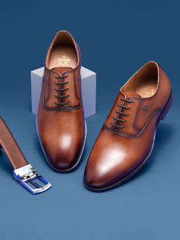 Arrow - Men Tan PELICAN 3.0 Oxfords