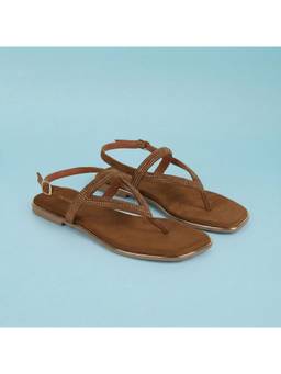 Mochi - Womens Brown Party Sandals