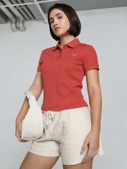 Puma - Premium Slim Fit Polo Women's Red Tshirt