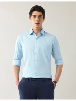 Arrow - Mens Blue Manhattan Slim Fit Autopress Shirt