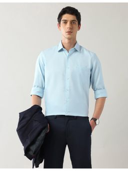 Arrow - Mens Blue Manhattan Slim Fit Autopress Shirt