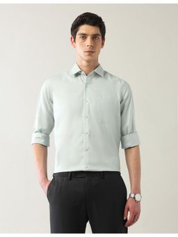 Arrow - Mens Green Manhattan Slim Fit Autopress Shirt