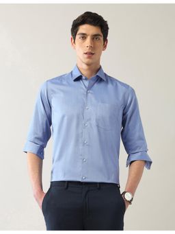 Arrow - Mens Blue Vertical Stripes Autopress Flx Shirt