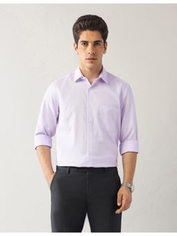 Arrow - Mens Purple Gingham Checks Liberty Classic Fit Shirt