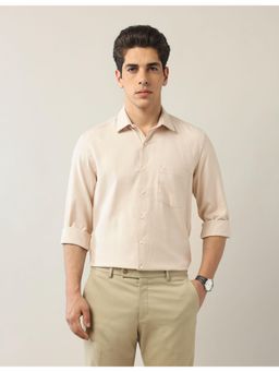 Arrow - Mens Yellow Textured Liberty Classic Fit Shirt