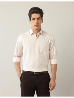 Arrow - Mens Yellow Textured Liberty Classic Fit Shirt