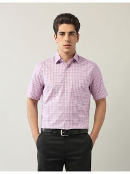 Arrow - Mens Pink Dupplin Checks Dobby Shirt