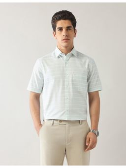 Arrow - Mens Green Pure Cotton Liberty Classic Fit Shirt