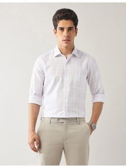 Arrow - Mens Purple Pure Cotton Manhattan Slim Fit Shirt