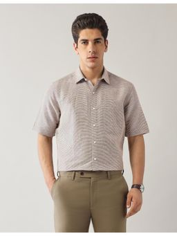 Arrow - Mens Brown Twill Liberty Classic Fit Shirt