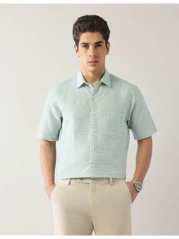 Arrow - Mens Green Textured Liberty Classic Fit Shirt