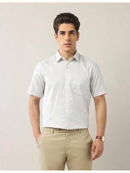 Arrow - Mens Brown Pure Cotton Geometric Printed Shirt