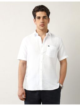 Arrow Sports - Mens White Pure Linen Solid Shirt