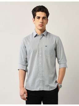 Arrow Sports - Mens Black Geometric Printed Slim Fit Shirt