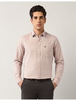 Arrow Sports - Mens Brown Glen Checks Twill Shirt