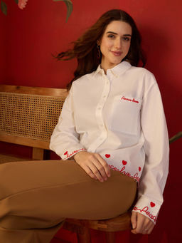 CLO - White Shirt With embroidery